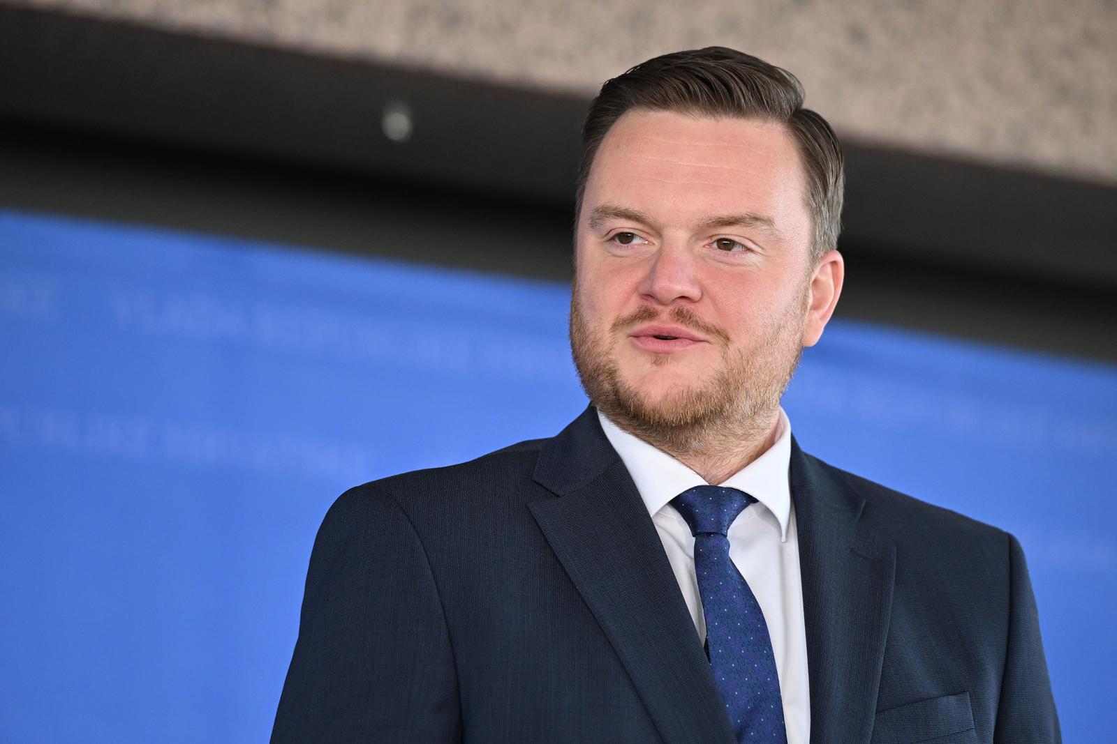16.2.2023., Zagreb - Nakon sjednice vlade ministar Marko Primorac dao je izjavu za medije. Photo: Davorin Visnjic/PIXSELL