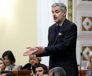 16.12.2022., Zagreb - U Saboru je pocelo glasovanje o obuci ukrajinskih vojnika. Nino Raspudic Photo: Patrik Macek/PIXSELL