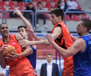 17.02.2023., KC Drazen Petrovic, Zagreb - Zavrsni turnir SuperSport kupa Kresimir Cosic, polufinale, GKK Sibenka - KK Cibona. Photo: Igor Soban/PIXSELL