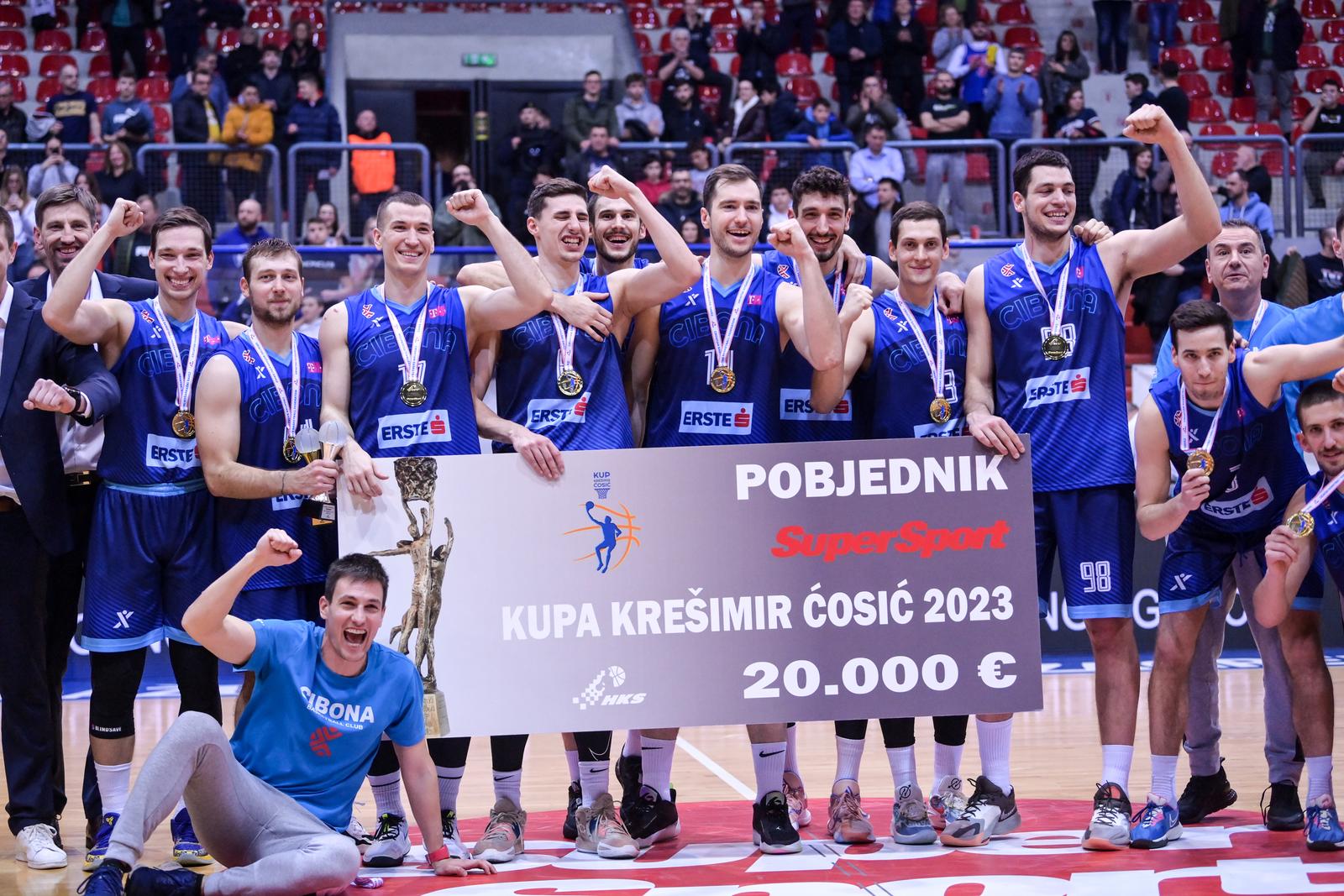 18.02.2023., KC Drazen Petrovic, Zagreb - Zavrsni turnir SuperSport kupa Kresimir Cosic, finale, KK Cedevita junior- KK Cibona. Photo: Igor Soban/PIXSELL