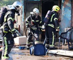 18.10.2022., Zagreb, Zitnjak - Pozar kucice na adresi Vrtni put.  Photo: Marko Prpic/PIXSELL