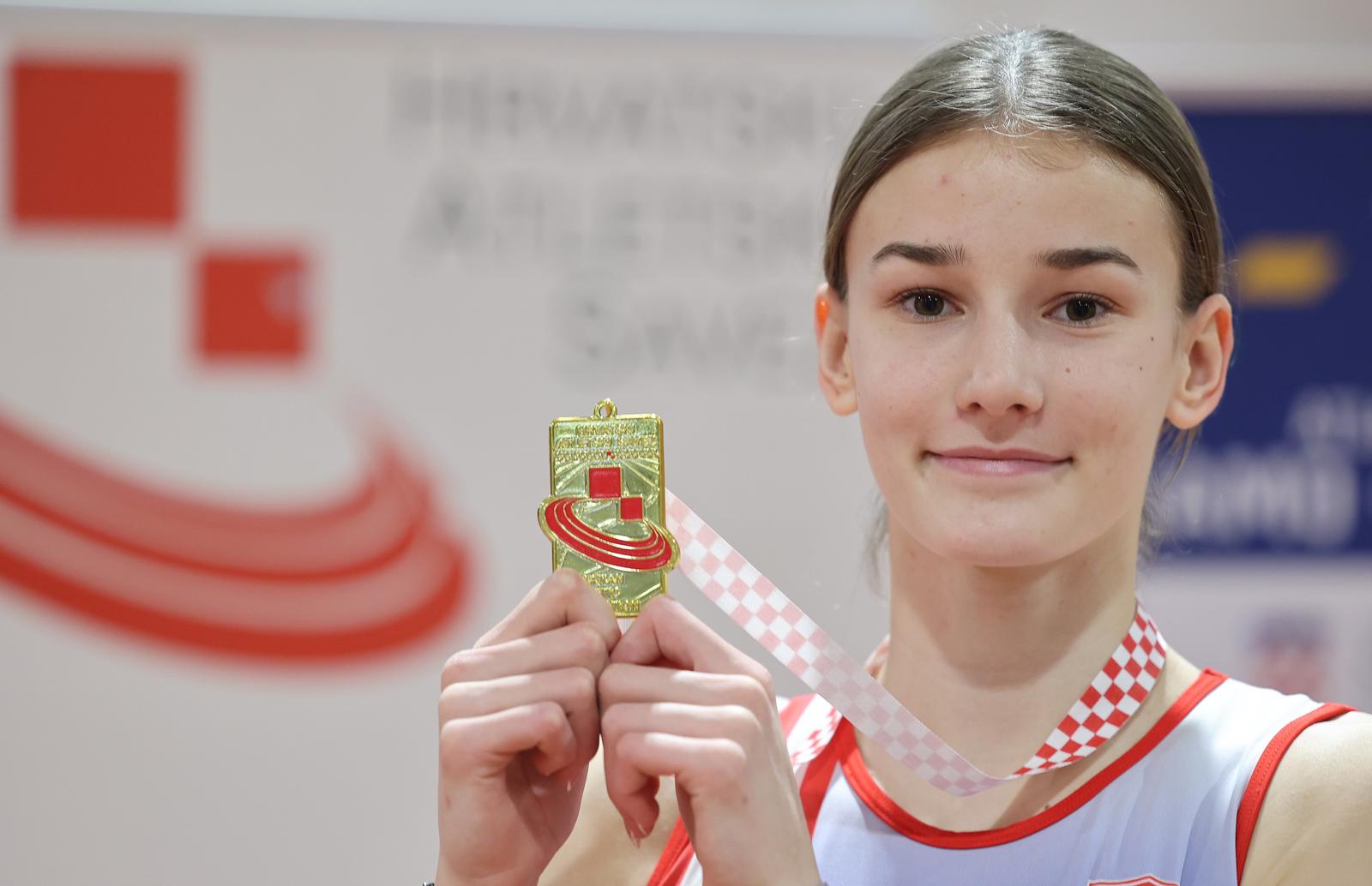 19.02.2023., Zagreb, atletska dvorana Velesajam - Dvoransko prvenstvo Hrvatske u atletici. Jana Koscak Photo: Marko Prpic/PIXSELL