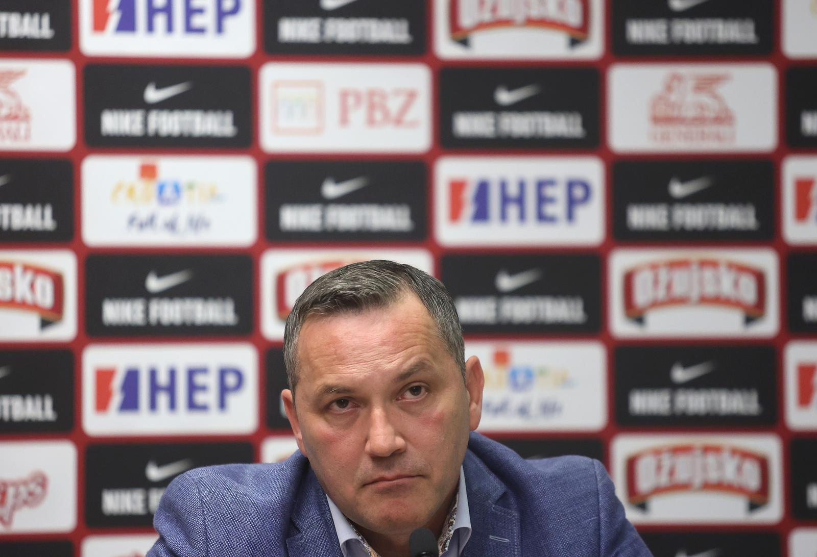 19.03.2021., Hotel DoubleTree by Hilton, Zagreb - Izvrsni direktor Hrvatskog nogometnog saveza Marijan Kustic odrzao konferenciju za medije. Photo: Marko Prpic/PIXSELL