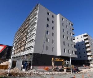 20.02.2023., Sibenik - Zavrsna faza radova na POS-ovim stanovima na Biocima u Sibeniku. Useljenje stanova planirano je za 01. listopada. Photo: Hrvoje Jelavic/PIXSELL
