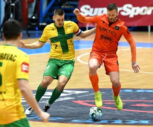 20.02.2023., Zagreb - Finale Hrvatskog malonogometnog kupa, Futsal Pula i Sibenik 1983.  Photo: Marko Lukunic/PIXSELL