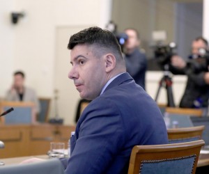 21.02.2023., Zagreb - U Hrvatskom saboru odrzana je 29. sjednica Nacionalnog vijeca za pracenje provedbe Strategije suzbijanja korupcije o upravljanju trgovackim drustvom INA d.d.  Nikola Grmoja Photo: Patrik Macek/PIXSELL