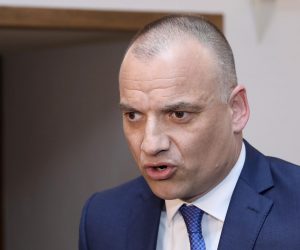 Zagreb: Izjave nakon sjednice Odbora za unutarnju politiku i nacionalnu sigurnost 21.03.2019., Zagreb - Nakon sjednice  Odbora za unutarnju politiku i nacionalnu sigurnost Ranko Ostojic i Danijel Markic dali su izajave za medije. rPhoto: Patrik Macek/PIXSELL