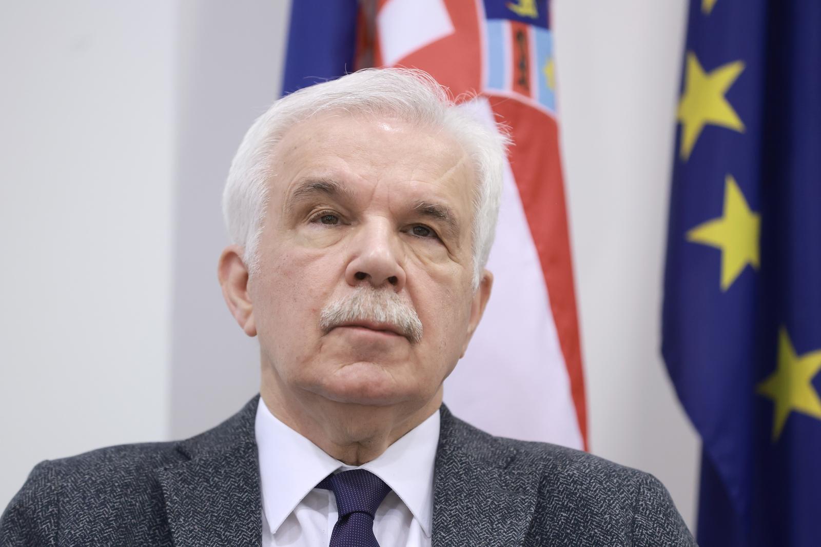 22.02.2023., Zagreb - Ured Europskog parlamenta u Hrvatskoj organizirao je panel na temu "Godisnjica rata u Ukrajini" u sklopu serijala Hrvatskoga radija "Eurotribina - perspektive i izazovi" koji se emitira iz Kuce Europe u Zagrebu. Mladen Vedris Photo: Sanjin Strukic/PIXSELL