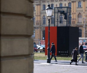 22.02.2023., Zagreb - HNK. Predstavljanje instalacije Imagine, hrvatskog konceptualnog umjetnika Vladimira Dodiga Trokuta. Photo: Sanjin Strukic/PIXSELL