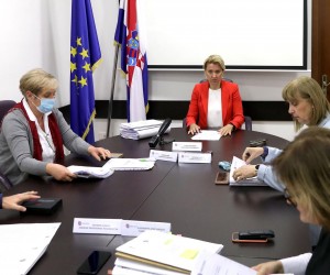 22.05.2020., Zagreb - Povjerenstvo za odlucivanje o sukobu interesa odrzalo je svoju 86. sjednicu. Toncica Bozic, Natasa Novakovic, Tatijana Vucetic, Aleksandra Jozic-IlekovicPhoto: Patrik Macek/PIXSELL