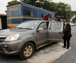 23.01.2023., Ndola, Zambija  -  Osam hrvatskih drzavljana optuzenih za krijumcarenje ljudi dolazi na sudjenje.  Hrvati su uhiceni na zambijskom aerodromu kada su s djecom pokusali napustiti zemlju,. Sudsko rociste je odgodjeno, a hrvati bi se vec danas mogli braniti sa slobode.  Photo: Emica Elvedji/PIXSELL