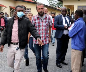 23.01.2023., Ndola, Zambija - Odgodjeno je sudsko rociste za cetiri hrvatska para koja su uhicena u prosincu na aerodromu u Zambiji dok su pokusavali napustiti zemlju s djecom posvojenom iz DR Kongo. Nova rocista zakazana su za 6. i 10. veljace. Aleksandra Persic i Ladislav Persic. Photo: Emica Elvedji/PIXSELL