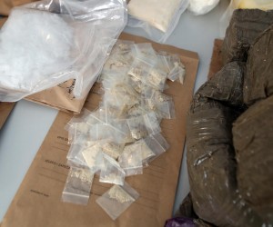 23.02.2022., Zagreb - U PU zagrebackoj dovrseno je kriminalisticko istrazivanje u kojemu je pronadjeno vise od 12 kg kokaina, 69 kg marihuane i vise od 36 tisuca tableta MDMA (ecstasyja). Photo: Zeljko Lukunic/PIXSELL