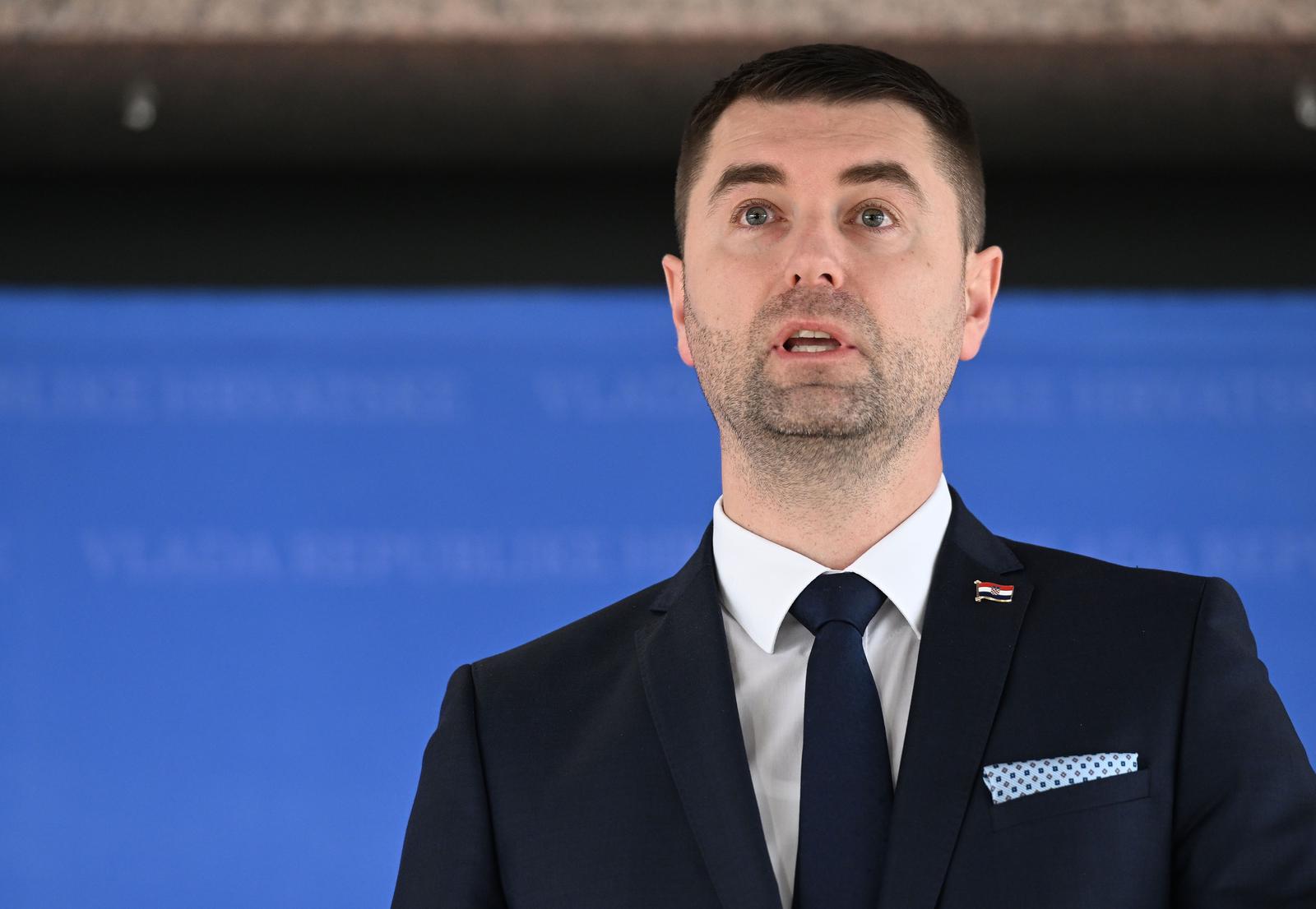 23.2.2023., Zagreb - U NSK je odrzana redovna sjednica Vlade Republike Hrvatske. Izjavu nakon sjednice dao je Davor Filipovic. Photo: Davorin Visnjic/PIXSELL