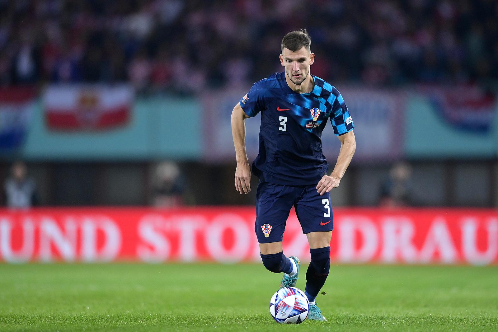 25.09.2022., stadion Ernst Happel, Bec, Austrija - UEFA Liga nacija, Liga A, skupina 1, 6. kolo, Austrija - Hrvatska. Borna Barisic.  Photo: Igor Soban/PIXSELL