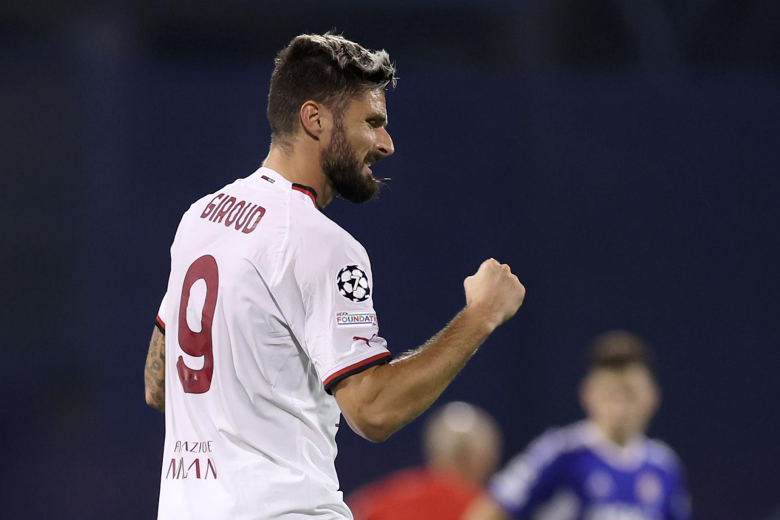 25.10.2022., stadion Maksimir, Zagreb - UEFA Liga prvaka, 5. kolo, skupina E, GNK Dinamo - AC Milan. Olivier Giroud Photo: Igor Kralj/PIXSELL