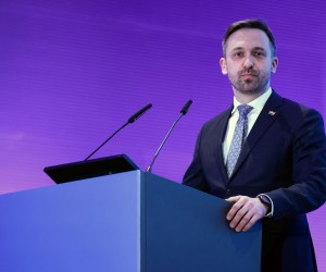 28.02.2023., Zagreb - Velika dvorana Hrvatskog katolickog sveucilista. Na konferenciji: Europski socijalni fond plus za razvojno desetljece, u organizaciji Ministarstva rada i socijalne politike sudjeluju povjerenik za zaposljavanje i socijalna prava Europske komisije Nicolas Schmit i resorni ministar Marin Piletic. Konferenciji je nazocio i ministar znanosti i obrazovanja Radovan Fuchs. Photo: Sanjin Strukic/PIXSELL
