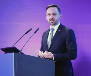 28.02.2023., Zagreb - Velika dvorana Hrvatskog katolickog sveucilista. Na konferenciji: Europski socijalni fond plus za razvojno desetljece, u organizaciji Ministarstva rada i socijalne politike sudjeluju povjerenik za zaposljavanje i socijalna prava Europske komisije Nicolas Schmit i resorni ministar Marin Piletic. Konferenciji je nazocio i ministar znanosti i obrazovanja Radovan Fuchs. Photo: Sanjin Strukic/PIXSELL