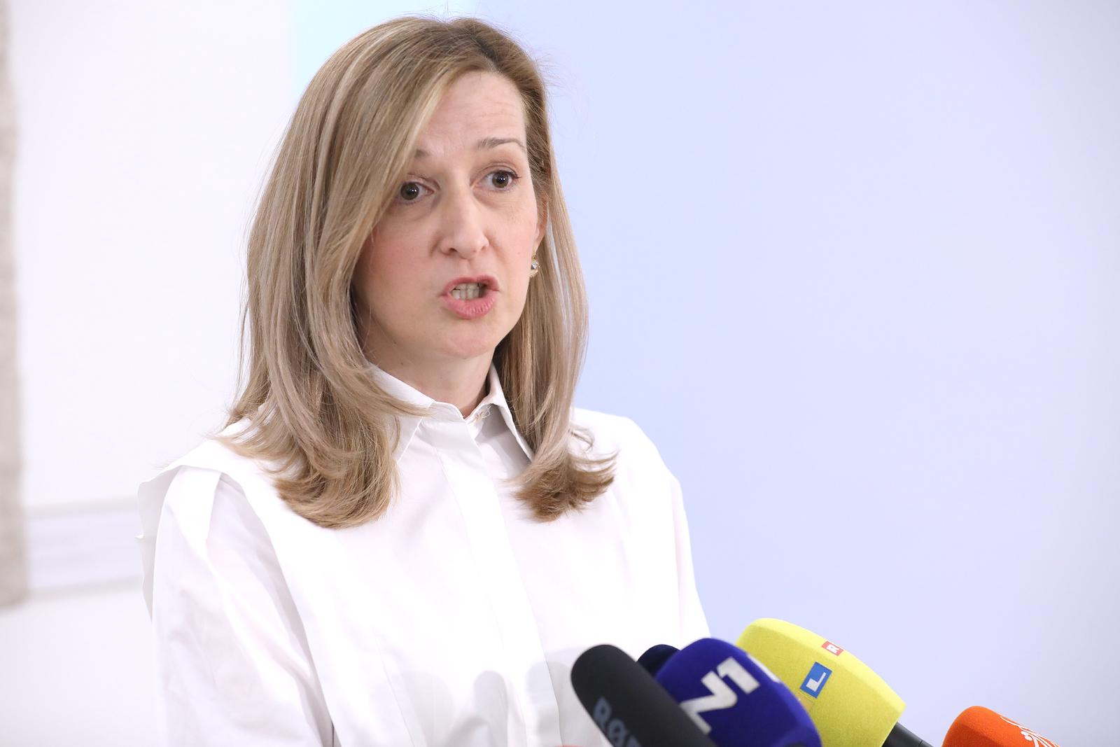 31.01.2023., Zagreb - Na konferenciji za medije  odrzanoj u Saboru zastupnica Mirela Ahemtovic komentirala je aktualne teme. Photo: Patrik Macek/PIXSELL