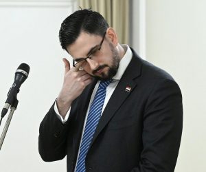 31.01.2022., Zagreb - Izjava premijera Andreja Plenkovica nakon sastanka vladajuce koalicije. Glasnogovornik Vlade Marko Milic Photo: Marko Lukunic/PIXSELL