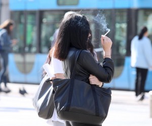 31.05.2021., Zagreb -Svjetski dan nepusenja obiljezava se svake godine 31. svibnja. Toga se dana diljem svijeta odrzavaju razne preventivne aktivnosti kojima je cilj suzbijanje pusenja, cimbenika rizika za nastanak brojnih bolesti, a potaknula ga je Svjetska zdravstvena organizacija 1987. godine.rPhoto: Patrik Macek/PIXSELL