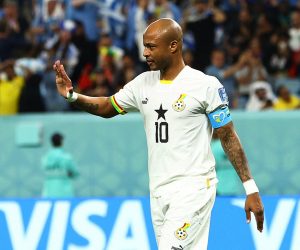 Soccer Football - FIFA World Cup Qatar 2022 - Group H - Ghana v Uruguay - Al Janoub Stadium, Al Wakrah, Qatar - December 2, 2022 Ghana's Andre Ayew reacts after his penalty is saved by Uruguay's Sergio Rochet REUTERS/Bernadett Szabo Photo: BERNADETT SZABO/REUTERS