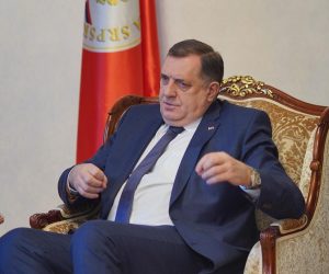 08.02.2023., Palata Republike, Banja Luka (BiH) – Predsjednik Republike Srpske Milorad Dodik odrzao sastanak sa veleposlanikom Rusije u BiH Igorom Kalabuhovom.   Photo: Dejan Rakita/PIXSELL