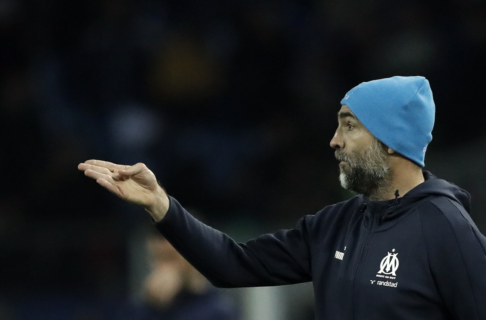 epa10386680 Igor Tudor, head coach of Olympique Marseille reacts during the soccer Ligue 1 match between Montpellier HSC and Olympique Marseille, in Montpellier, France, 02 January 2023.  EPA/Guillaume Horcajuelo