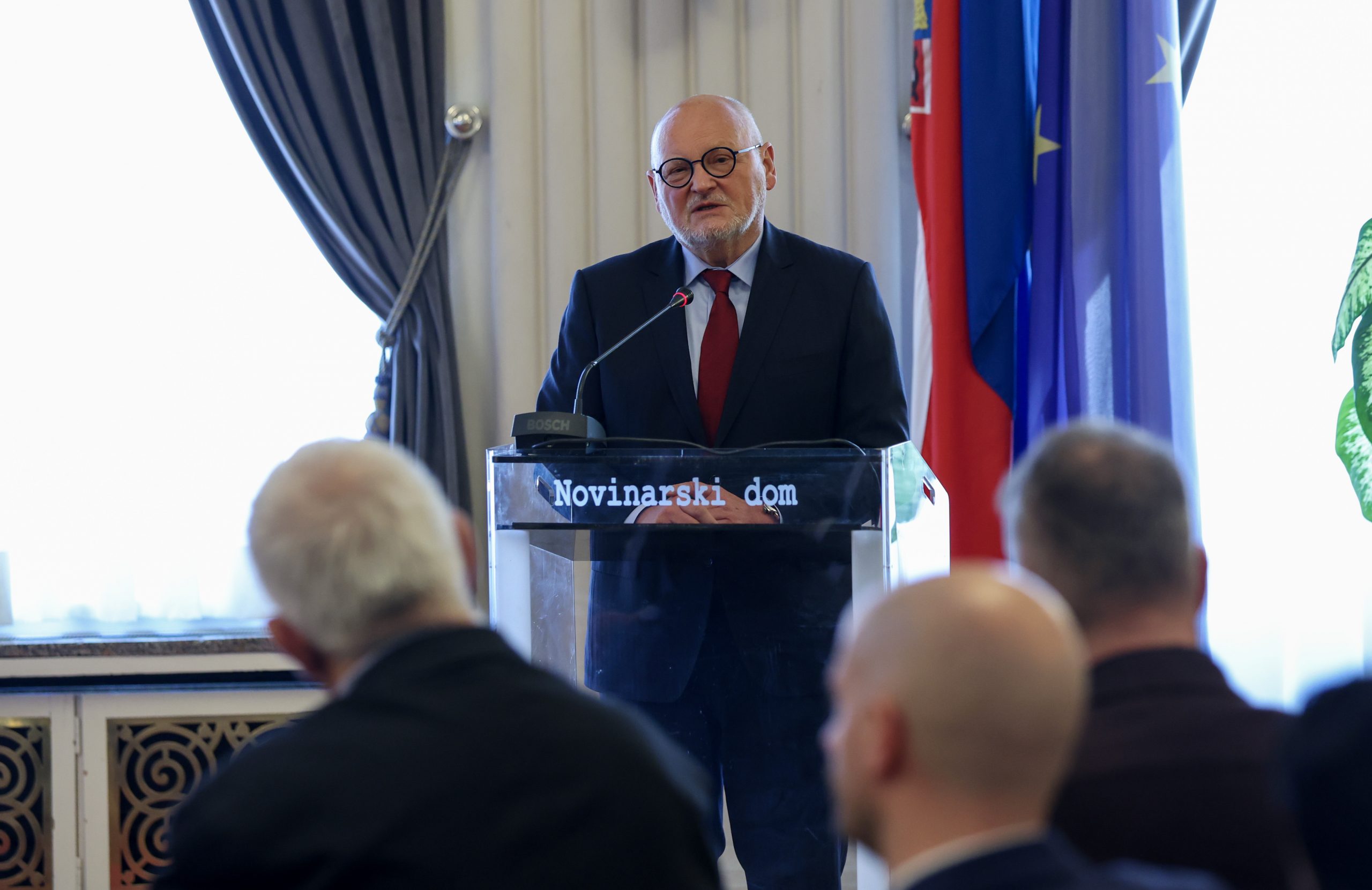 Zagreb, 20.02.2023 - Dodjela godišnjih nagrada i priznanja Hrvatskog zbora sportskih novinara. Na slici predsjednik HOO-a Zlatko Mateša.
foto HINA/ Damir SENČAR/ ua