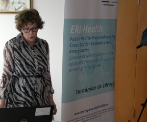 Sisak, 02.03.2023 -  Zavrnom konferencijom, u Sisku je obiljeen zavretak projekta prekograniène suradnje ERI-Health, koji je Zavod za javno zdravstvo Sisaèko-moslavaèke upanije, proveo zajedno s partnerima iz Bosne i Hercegovine, te Crne Gore. Tema projekta je bila javnozdravstvena spremnost za epidemije i izvanredne situacije koje prelaze granice drava. foto HINA/ ik