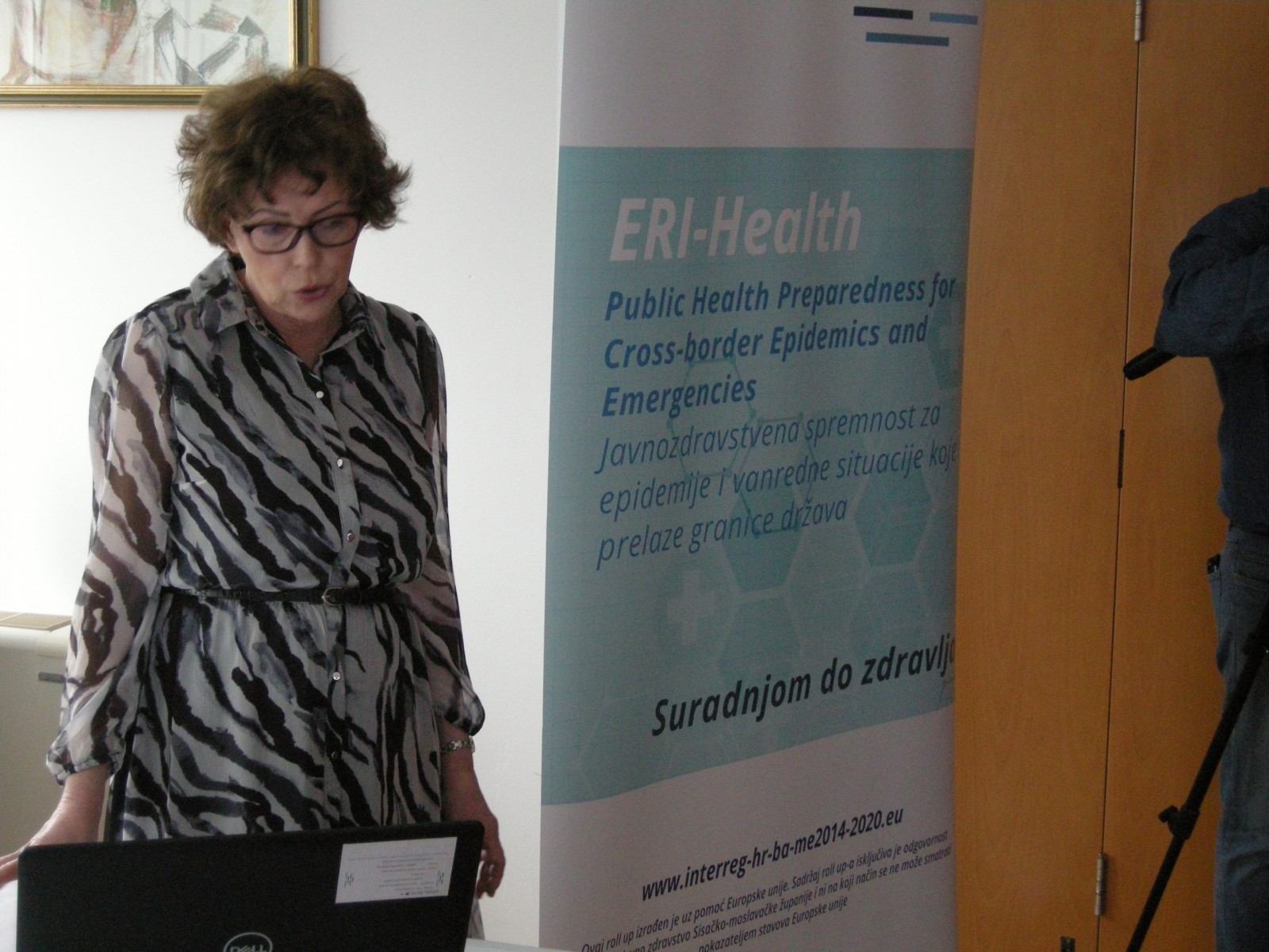 Sisak, 02.03.2023 -  Zavrnom konferencijom, u Sisku je obiljeen zavretak projekta prekograniène suradnje ERI-Health, koji je Zavod za javno zdravstvo Sisaèko-moslavaèke upanije, proveo zajedno s partnerima iz Bosne i Hercegovine, te Crne Gore. Tema projekta je bila javnozdravstvena spremnost za epidemije i izvanredne situacije koje prelaze granice drava. foto HINA/ ik
