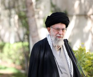 epa10505957 A handout picture provided by the Iranian supreme leader's office shows Iranian Supreme Leader Ayatollah Ali Khamenei speaking during a ceremony, in Tehran, Iran, 06 March 2023. According to the supreme leader's official website, Khamenei called the school girls' poisoning an 'unforgivable crime' and asked for a massive investigation about that, saying those who are in charge of this should get the maximum punishment without pardon.  EPA/IRANIAN SUPREME LEADER OFFICE/HANDOUT  HANDOUT EDITORIAL USE ONLY/NO SALES