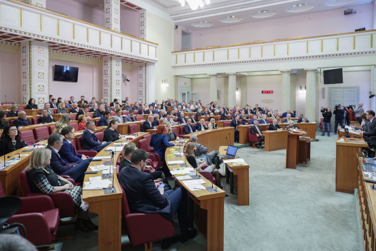 Zagreb, 17.03.2023. - Glasanje u Saboru po raspravljenim točkama.
foto HINA/ Edvard ŠUŠAK/ es