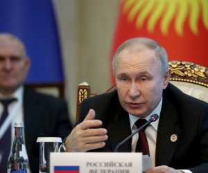 epa10528645 (FILE) - Russian President Vladimir Putin gestures during a meeting of the Supreme Eurasian Economic Council in Bishkek, Kyrgyzstan, 09 December 2022 (reissued 17 March 2023). The International Criminal Court (ICC) in The Hague, the Netherlands, has issued an arrest warrant on 17 March 2023 for Russian President Vladimir Putin, accusing him of being responsible for war crimes, including the unlawful deportation and transfer of children from occupied areas of Ukraine to the Russian Federation. The alleged crimes were committed in Ukrainian occupied territory at least from 24 February 2022, when Russia launched its full-scale invasion, the court added. Maria Alekseyevna Lvova-Belova, Russia's commissioner for children's rights, is also wanted by the ICC.  EPA/IGOR KOVALENKO