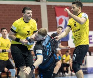Zagreb, 18.3.2023 - Utakmica 5. kola Lige za prvaka rukometaša PPD Zagreb - Nexe. Na slici Nikola Grahovac.
Foto Hina/ Dario GRZELJ/ dag