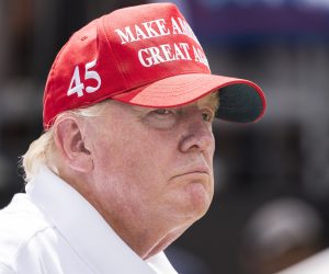 epa10551438 (FILE) - Former US President Donald. J. Trump on the 1st tee at the start of  the third round of the LIV Golf Bedminster invitational, part of the new LIV Golf Invitational Series, at the Trump National Golf Club in Bedminster, New Jersey, USA, 31 July 2022 (reissued 30 March 2023). A Manhattan grand jury has voted to indict former US President Donald J. Trump, Trump confirmed in an email on 30 March 2023.  EPA/JUSTIN LANE