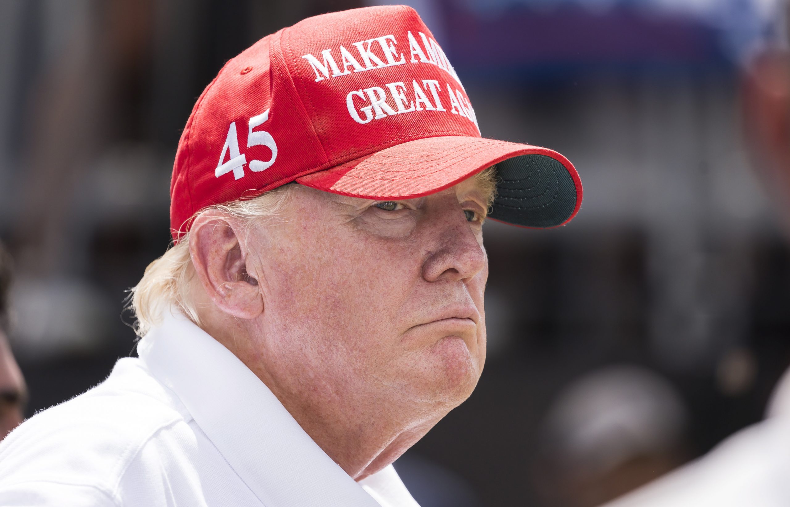epa10551438 (FILE) - Former US President Donald. J. Trump on the 1st tee at the start of  the third round of the LIV Golf Bedminster invitational, part of the new LIV Golf Invitational Series, at the Trump National Golf Club in Bedminster, New Jersey, USA, 31 July 2022 (reissued 30 March 2023). A Manhattan grand jury has voted to indict former US President Donald J. Trump, Trump confirmed in an email on 30 March 2023.  EPA/JUSTIN LANE