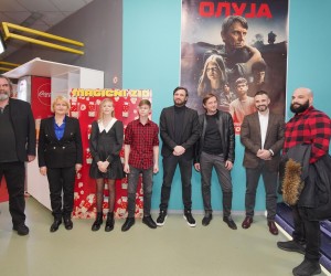 01.02.2023., Cineplexx Palas, Banja Luka (BiH) – Premijera filma "Oluja", redatelja Milosa Radunovica kojoj je nazocio i predsjednik RS Milorad Dodik. Rijec je o prvom projektu srpske kinematografije o vojnoj akciji hrvatske vojske "Oluja", tijekom koje je 250.000 Srba izbjeglo iz Hrvatske. Konferenciji za medije prisustvovali su redatelj Milos Radunovic, producent Nemanja Micic, i glumci Jovo Maksic, Zlatan Vidovic, Ivan Vujic, Slavko Labovic i Milica Stankovic.

 Photo: Dejan Rakita/PIXSELL