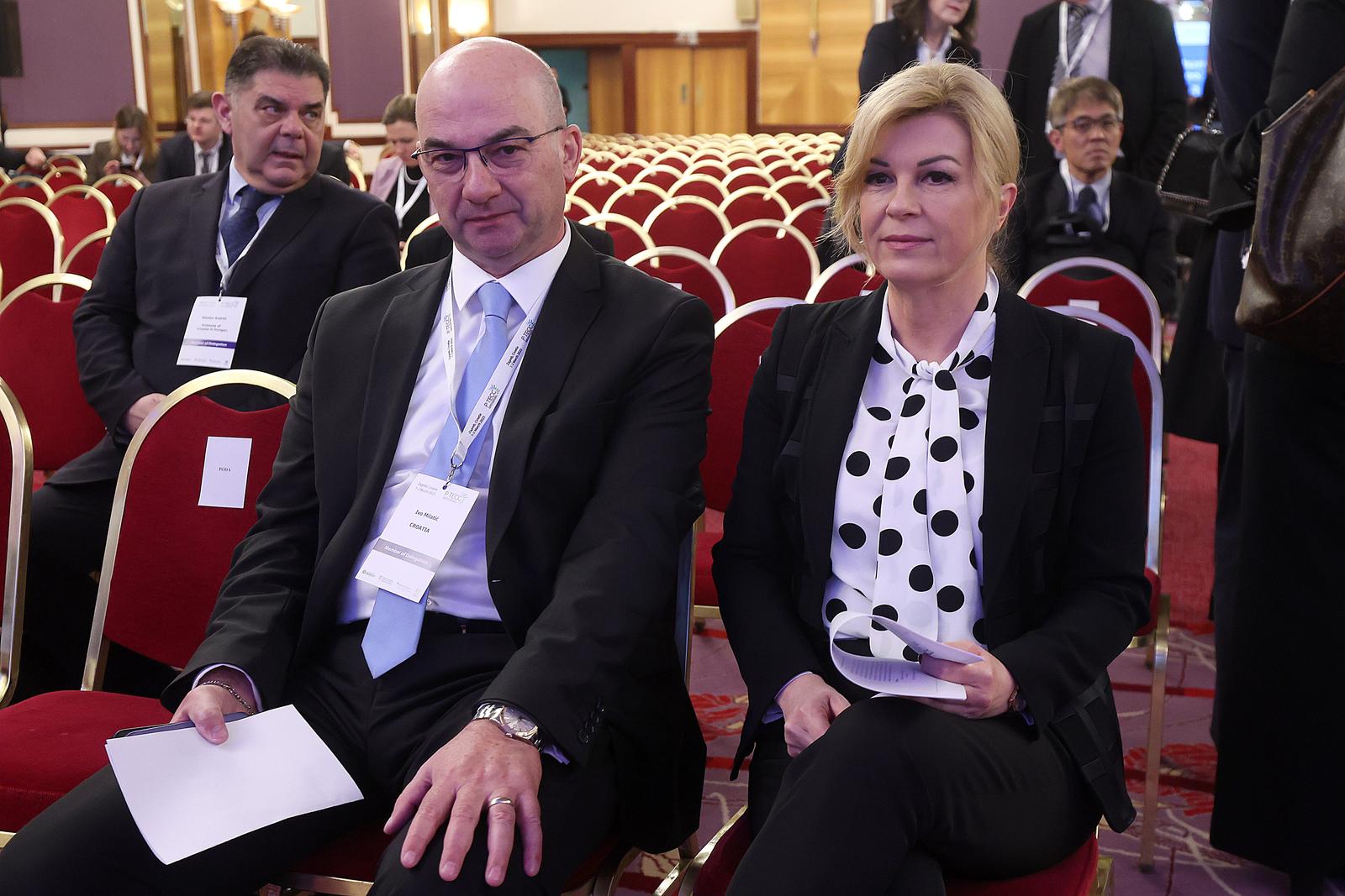 01.03.2023., Zagreb - Ministarstvo gospodarstva i odrzivog razvoja, Ministarstvo energetike Sjedinjenih Americkih Drzava, Americko-srednjoeuropsko poslovno udruzenje i Atlantsko vijece odrzalo je IV. sastanak Partnerstva za transatlantsku energetsku i klimatsku suradnju u Hotelu Westin. Kolinda Grabar-Kitarovic. Photo: Goran Stanzl/PIXSELL