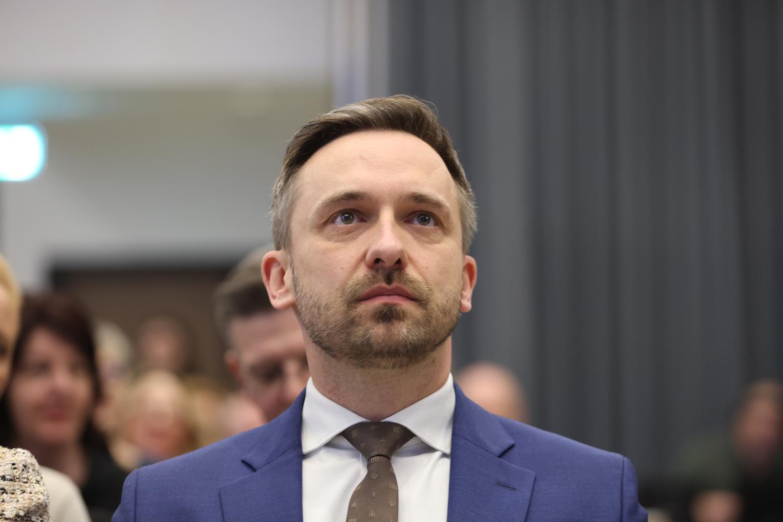 01.03..2023. Zagreb-Ministarstvo rada, socijalne politike i Svjetska Banka u Hrvatskoj predstavili su projekt tehnicke pomoci "Prijelaz s institucionalne skrbi na skrb i podrsku u zajednici za djecu, mlade, i osobe s invaliditetom u Hrvatskoj.Na skupu su ucestvovali ministri Marin Piletic i Sime Erlic i direktor Svjetske banke za Hrvatsku i Sloveniju Jehan Arulpragasam.
 Photo: Boris Scitar/Vecernji list/PIXSELL