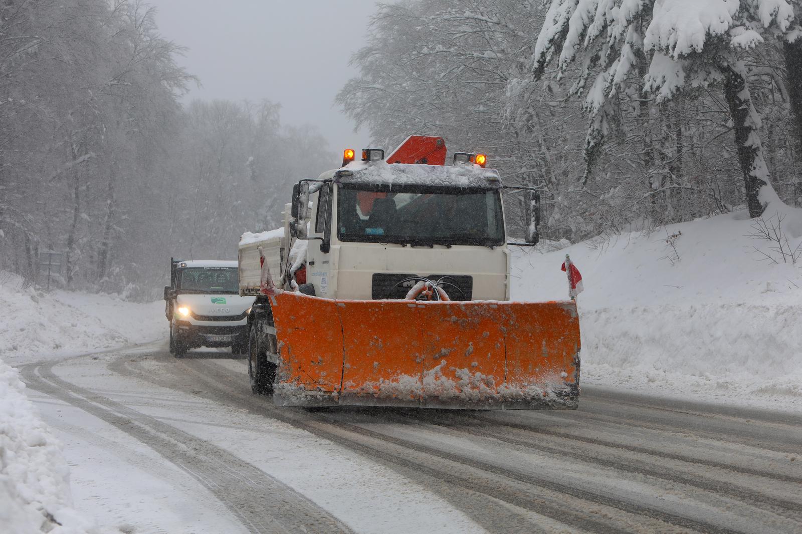 01.03.2023, Plitvicka jezera - Na podrucju Plitvickih jezera poceo je padati novi snijeg. Do sada je palo preko 60 centimetara snijega.  Photo: Kristina Stedul Fabac/PIXSELL