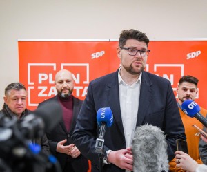 01.03.2023., Velika gorica -  Na Puckom otvorenom ucilistu odrzana je javna tribina SDP-a "Plan za stan" na kojoj su predstavili politiku stanovanja. Predsjednik SPD-a Pedja Grbin Photo: Josip Regovic/PIXSELL