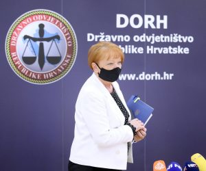 01.06.2021., Zagreb -U DORH-u je odrzana konferencija za medije glavne drzavne odvjetnice Zlate Hrvoj Sipek i ravnateljice USKOK-a Vanje Marusic.  "nPhoto: Patrik Macek/PIXSELL