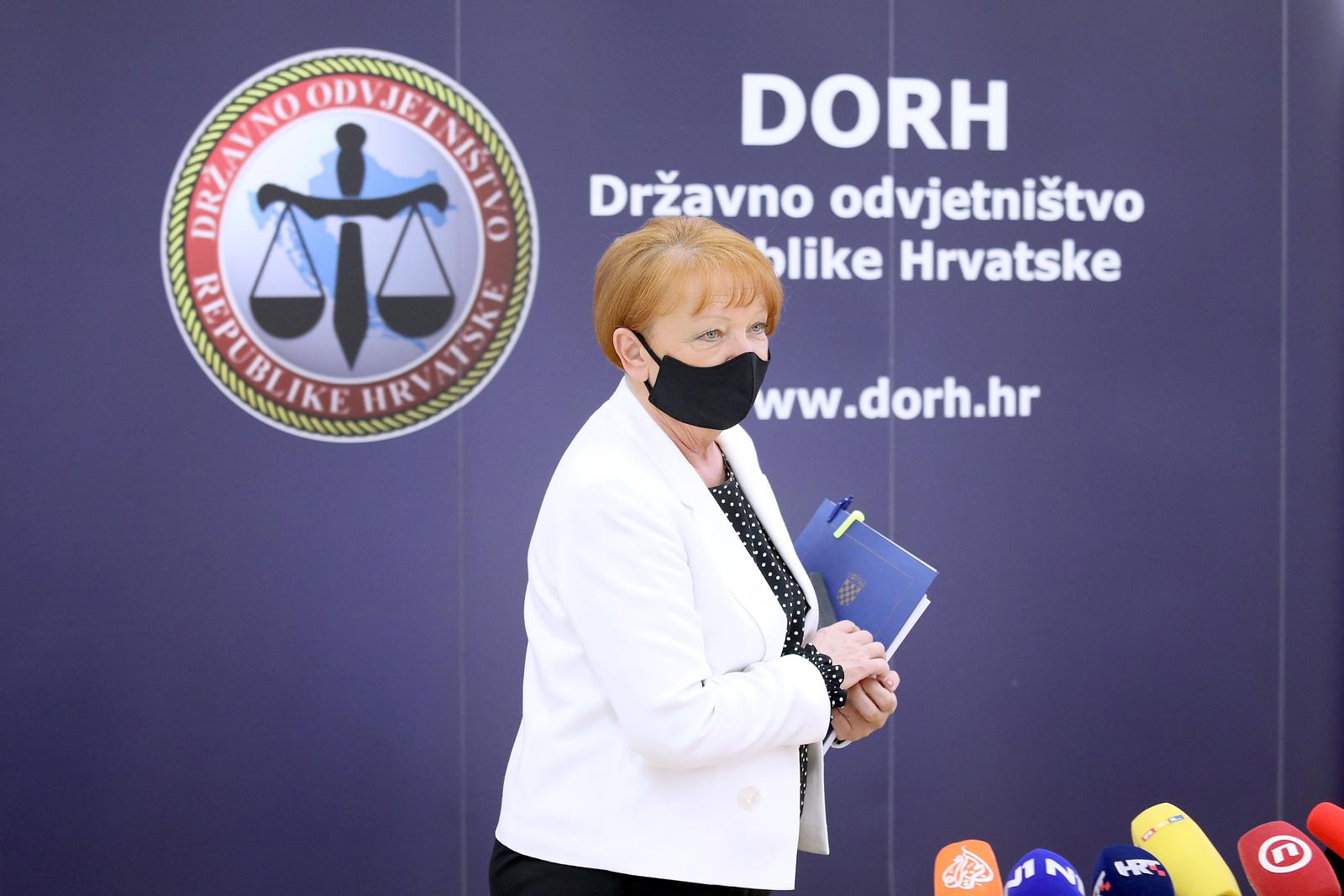 01.06.2021., Zagreb -U DORH-u je odrzana konferencija za medije glavne drzavne odvjetnice Zlate Hrvoj Sipek i ravnateljice USKOK-a Vanje Marusic.  "nPhoto: Patrik Macek/PIXSELL