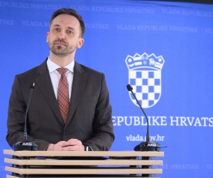 02.03.2023., Zagreb - 198. sjednica Vlade RH - Na dnevnom redu Vladine sjednice je prijedlog zakona o izvanparnicnom postupku te prijedlog programa drzavne potpore za iznimno osjetljive sektore u poljoprivredi za ovu godinu. Izjava - Marin Piletic.
 Photo: Davor Puklavec/PIXSELL