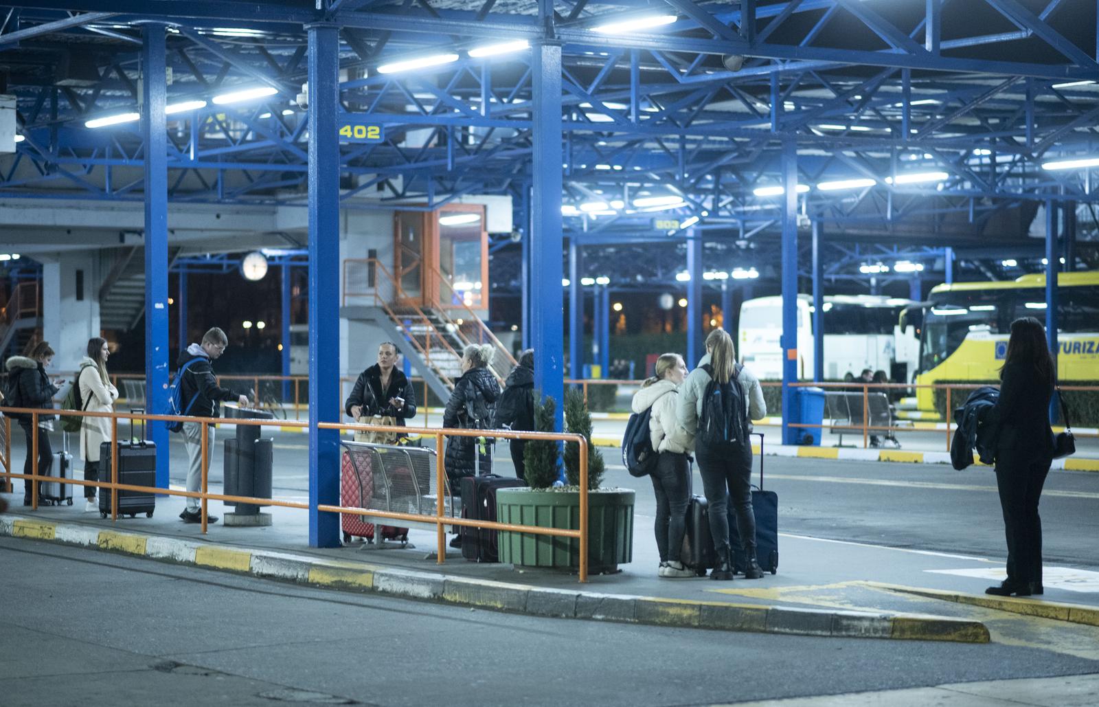 3.1.2023., Zagreb - Ilustracije autobusnog kolodvora nakon uvodjenja eura. Photo: Neva Zganec/PIXSELL