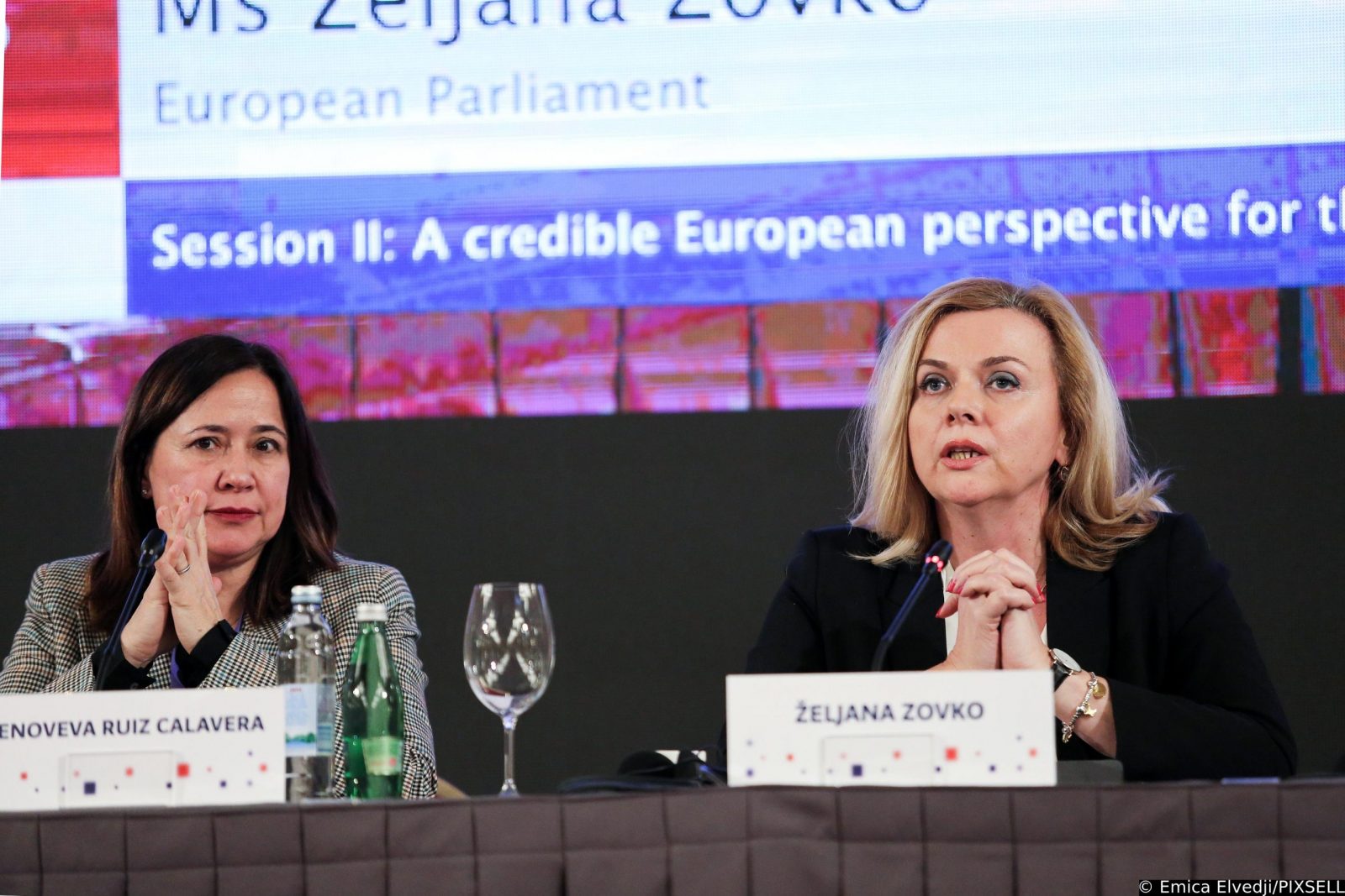 03.03.2020., Zagreb - Sjednica Sastanka predsjedajuce Trojke i Europskog parlamenta - Vjerodostojna europska perspektiva drzava zapadnog balkana.  Photo: Emica Elvedji/PIXSELL/EU2020HR
