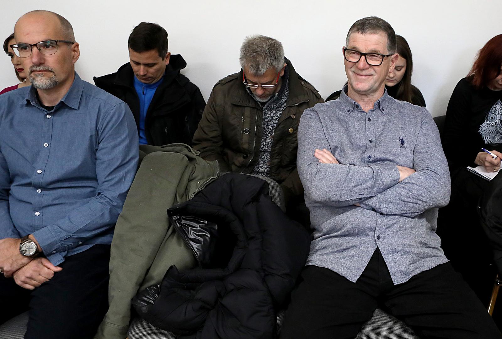 03.03.2023., Zagreb - Objava nepravomocne presude u akciji Ribar u kojoj je prvooptuzeni Reno Sinovcic i drugi, medju kojima je i Novica Erlic, otac ministra Sime Erlica. Photo: Robert Anic/PIXSELL