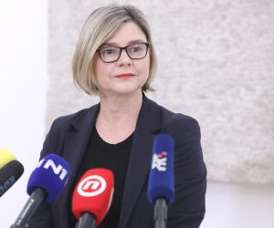 03.03.2023., Zagreb - Na konferenciji za medije odrzanoj u Saboru zastupnica Sandra Bencic govorila je o aktualnim temema. Photo: Patrik Macek/PIXSELL