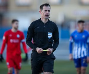 04.02.2023., stadion u Kranjcevicevoj ulici, Zagreb - SuperSport HNL, 20. kolo, NK Lokomotiva - NK Osijek. Sudac Duje Strukan Photo: Slavko Midzor/PIXSELL